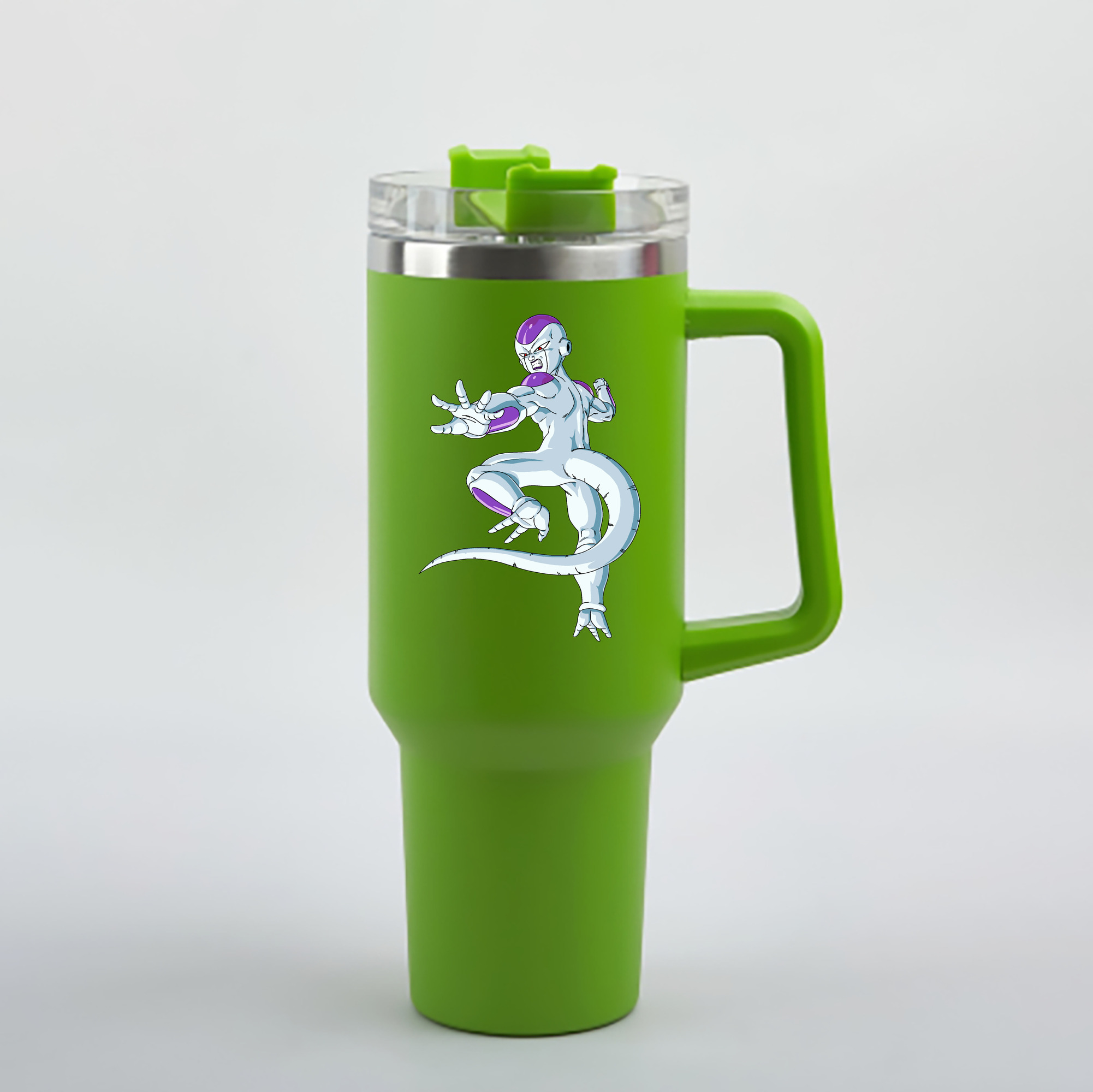 （画像用） ドラゴンボール フリーザ DRAGON BALL Frieza 1200mL車用タンブラー - クリスタルステッカー（プラスチックストロー付き）